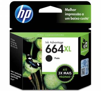 CART TINTA ORG HP 664XL PRETO F6V31AB