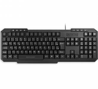 TECLADO USB MULTIMIDIA SLIM MULTILASER TC206