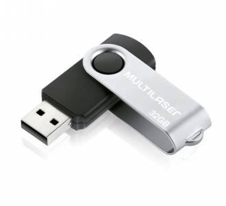 PEN DRIVE  32 GB MULTILASER PD589 TWIST PRETO