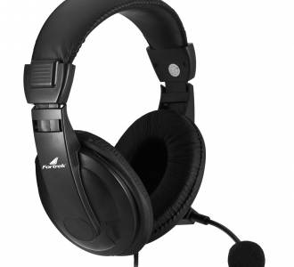 HEADPHONE C/MIC. FORTREK HSL-102 FK-739A P2 62889 PRETO