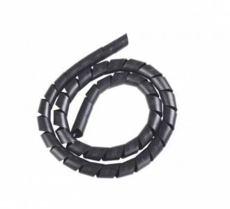 ORGANIZADOR DE CABOS ESPIRAL 3/4 1MT GV PRETO FRT.1078