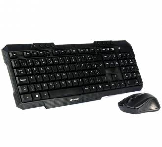 KIT TECLADO/MOUSE S/FIO C3TECH K-W10BK PRETO