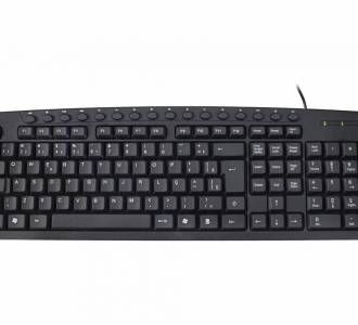 TECLADO USB MULTIMIDIA K-MEX KM-2928U S/LOGO PRETO 3