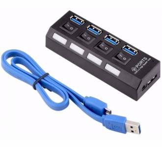 HUB 4 PORTAS USB 3.0 C/FONTE GV HUB.466