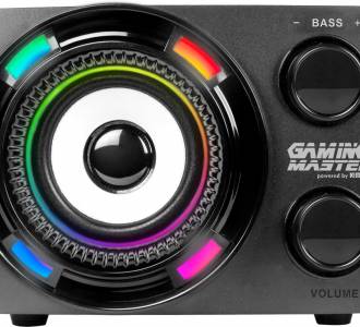 CAIXA DE SOM SUBWOOFER GAMER K-MEX 2.1 SS-9800 C/LEDS