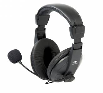 HEADPHONE C/MIC. C3TECH PH-60BK VOICER COMFORT PRETO