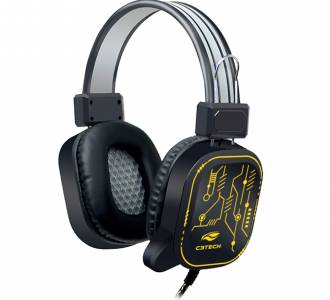 HEADPHONE C/MIC. C3TECH USB GAMER CRANE II PH-G320BKV2 PRETO