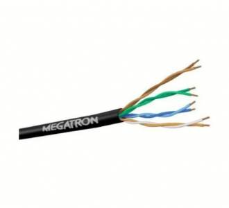 CABO LAN UTP CAT5 ULTRA CFTV 4PX24AWG CCA CX 300MT PRETO