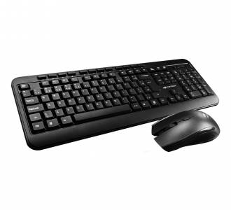 KIT TECLADO/MOUSE S/FIO C3TECH K-W60BK PRETO