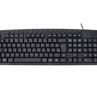 TECLADO USB MULTIMIDIA K-MEX KM-3928U S/LOGO 2MTS PRETO