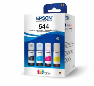 KIT REFIL DE TINTA EPSON T544 PRETO/CIANO/MAGENTA/AMARELO T544520-4P