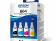 KIT REFIL DE TINTA EPSON T664 PRETO/CIANO/MAGENTA/AMARELO T664520-4P