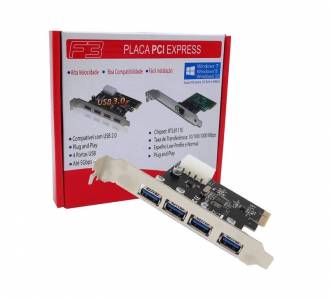 PLACA PCI-E 4 PORTAS USB 3.0 JC-PCI-3.0