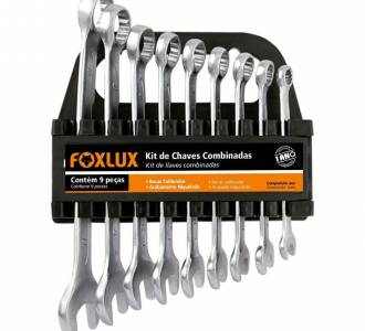 KIT CHAVE COMBINADA COM 9 PECAS FOXLUX 53.10