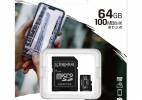 CARTAO MICRO SD  64 GB KINGSTON CANVAS SELECT PLUS CLASSE 10