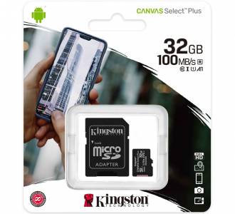 CARTAO MICRO SD  32 GB KINGSTON CANVAS SELECT PLUS CLASSE 10