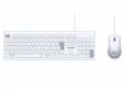 KIT TECLADO/MOUSE USB PCYES PCOSF2W BRANCO