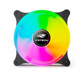 MICROVENTILADOR 12CM C3TECH F9-L160BK MULTICOR
