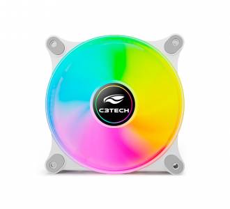 MICROVENTILADOR 12CM C3TECH F9-L160WH RGB BRANCO