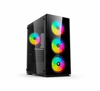 GAB. GAMER EVOLUT HAN EG817 USB3.0 S/FONTE C/COOLER PRETO