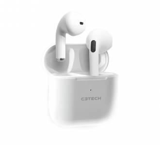 HEADPHONE INTRA C/MIC. BLUETOOTH 5.1 C3TECH EP-TWS-21WH BRANCO