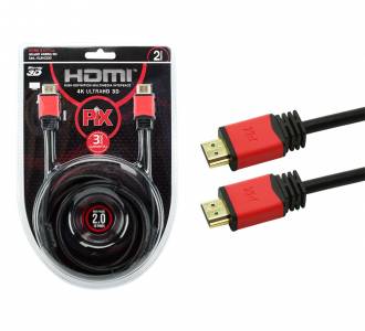 CABO HDMI  2,0MT V2.0 4K C/FILTRO PIX HDR 19P 30AWG 018-0220
