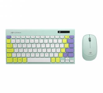 KIT TECLADO/MOUSE S/FIO C3TECH K-W71GN VERDE TKL