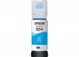 REFIL DE TINTA EPSON T504 CIANO