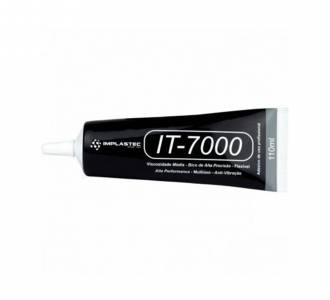 COLA ADESIVA PARA CELULAR IMPLASTEC IT7000 PRETA PACCIT700012CX
