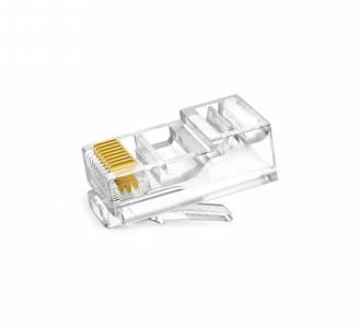 CONECTOR RJ-45 MACHO CAT5E VAZADO SW1601 C/20UN