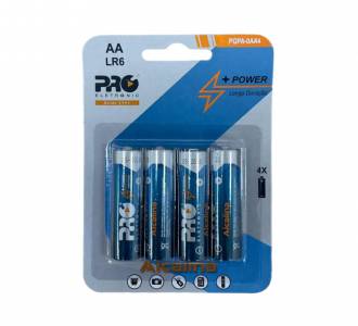 PILHA ALCALINA AA PROELETRONIC LR6 PQPA-0AA4 C/4 UNID.