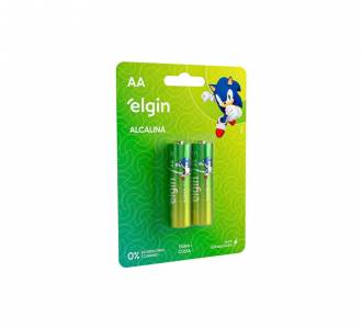 PILHA ALCALINA AA ELGIN 1.5V BLISTER C/2 UNID. 270433