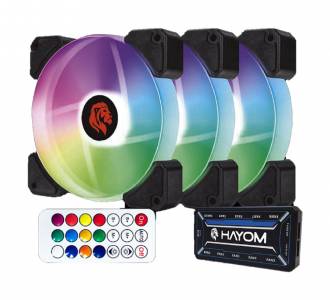KIT MICROVENTILADOR 12CM HAYOM FC1306 C/3 UNID.