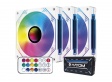 KIT MICROVENTILADOR 12CM HAYOM FC1309 C/3 UNID. BRANCO