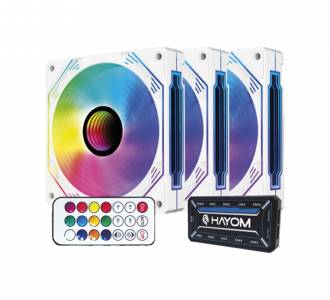 KIT MICROVENTILADOR 12CM HAYOM FC1309 C/3 UNID. BRANCO