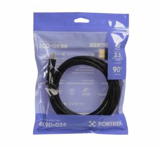 CABO HDMI  2,5MT V2.0 4K S/ FILTRO FORTREK 90 GRAUS 4K90-025 83595 42.00